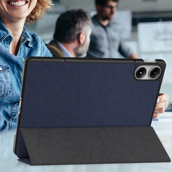 Etui Smart Pencil do Redmi Pad 2 11 2025 z miejscem na rysik - granatowe
