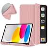 Etui Smart do iPad 10.9 2022 Gen. 10, różowe - ochronne z podstawką, dostęp do portów i przycisków