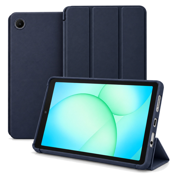 Etui Smart do Galaxy Tab A11 X135/X133 A9 SM-X115/SM-X110 z klapką - granatowe