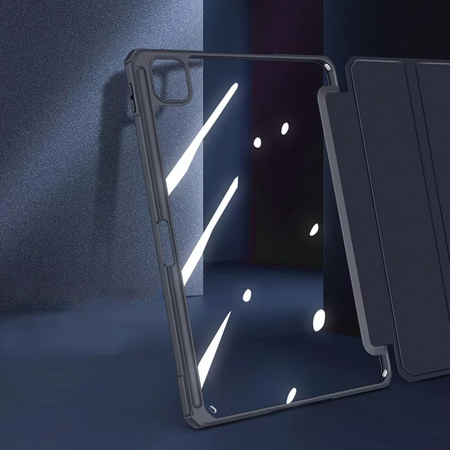 Etui pokrowiec Hard Crystal Pencil do iPad Air 13 Gen 6 2024 A2903 A2904, niebieskie