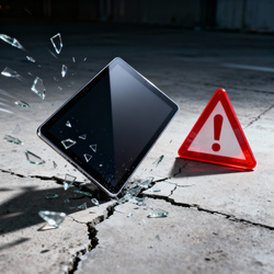 Etui FunColor do Lenovo Idea Tab 11, czerwone - ochronne z podstawką