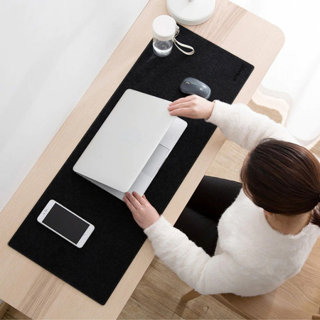 DUŻA PODKŁADKA mata ochronna na biurko pod mysz klawiaturę laptop 90x45 XXL, czarna
