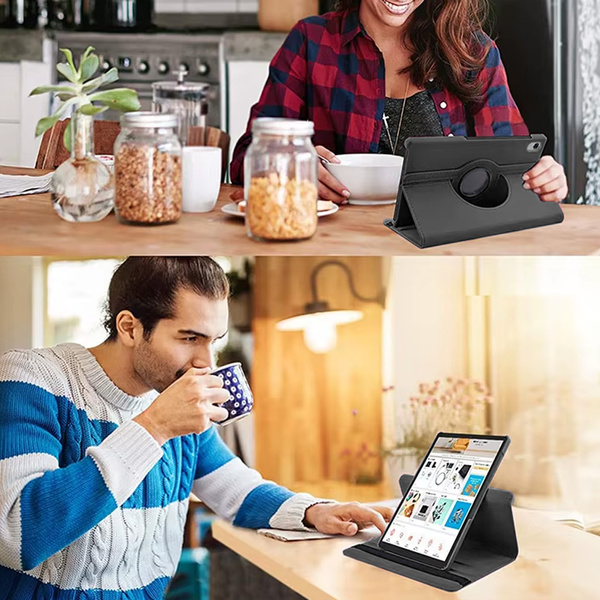 Etui Obrotowe 360 do Lenovo Tab M10 10.1 2022 3 Gen / Tab M10 Plus 2022 3-generacja, czarne - ochronne z podstawką