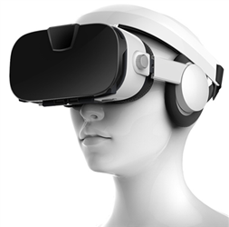 Okulary gogle VR 3D 360° Fiit 3F ze słuchawkami do telefonu Android iOS