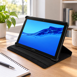 Etui z klapką do Huawei MediaPad T5 10 10.1 obrotowa podstawka ochronne