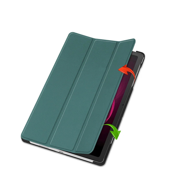 Etui Smart Case do T-Mobile T Tablet 5G 10.36, zielone - ochronne z podstawką, dostęp do portów i przycisków