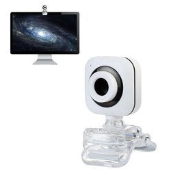 Kamera internetowa mikrofon do lekcji pracy video PC laptop 8812 z uchwytem, czarna
