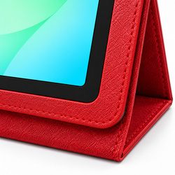 Etui Slim z klapką do Galaxy Tab A11 X135/ X133 A9 SM-X115/ X110 - czerwone