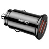 Baseus Circular inteligentna ładowarka samochodowa 2x USB QC3.0 Quick Charge 3.0 Scp Afc 30W