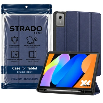 Etui Smart Pencil do Lenovo Idea Tab 11" z miejscem na rysik - granatowe