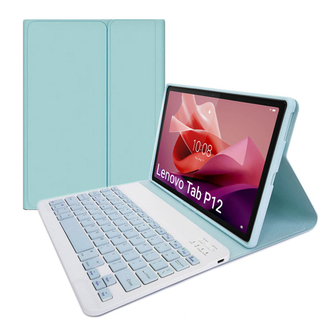 Etui do Lenovo Tab P12 TB-370, niebieskie - ochronne z podstawką, dostęp do portów i przycisków