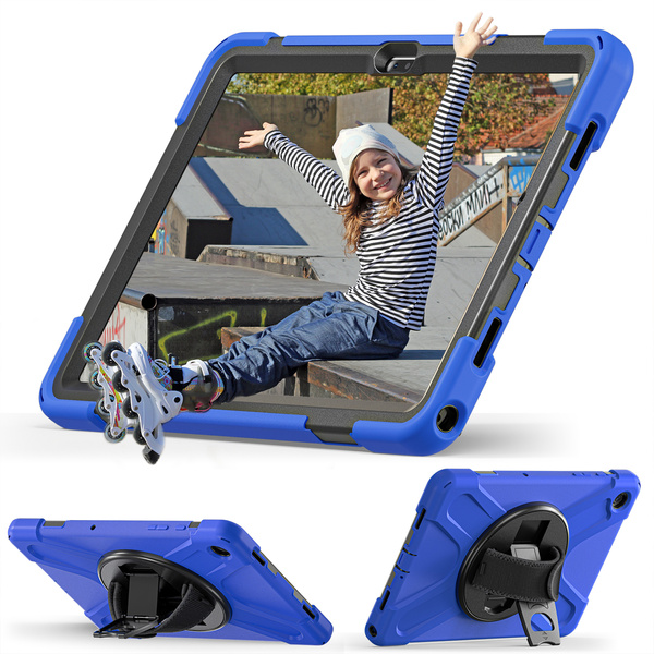 Etui Shockproof do Samsung Galaxy Tab A9 Plus 11 2023 X210 X215 X216, niebieskie - ochronne z podstawką