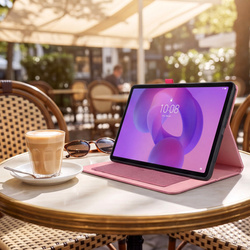 Etui Slim do Lenovo Idea Tab 11" TB336FU TB336ZU ZAFR0378PL z klapką - różowe