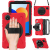 Etui pancerne Shockproof z uchwytem do Xiaomi Redmi Pad SE 8.7 2024 / Redmi Pad SE 8.7, czerwone - ochronne