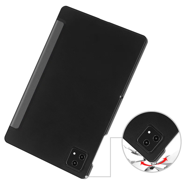 Etui Smart Case do T-Mobile T Tablet 5G 10.36, szare - ochronne z podstawką, dostęp do portów i przycisków