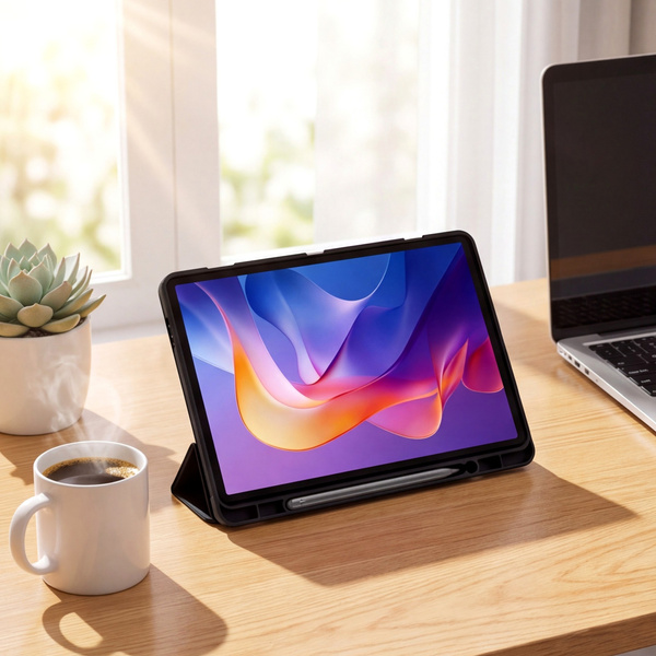 Etui z uchwytem na rysik do Redmi Pad 2 11 2025, ochronne, czarne