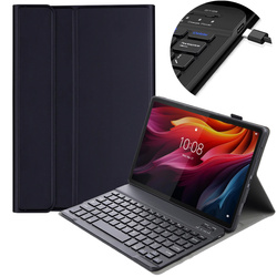 Etui z klawiaturą Bluetooth do Lenovo Tab K11 Plus 11.45, czarne - ochronne z podstawką