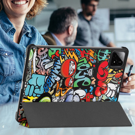 Etui Graficzne do Xiaomi Pad 7 / Pad 7 Pro 11.2 z klapką / Xiaomi Pad 7 Pro - ochronne z podstawką