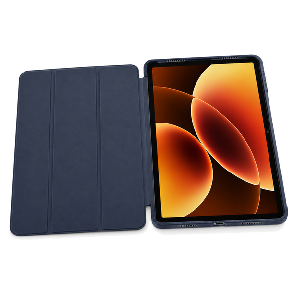 Etui Smart do Xiaomi Pad 7 / 7 PRO / Pad 8 / 8 PRO / Pad 9 z klapką i podstawką - granatowe