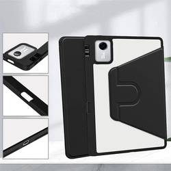 Etui Obrotowe Clear do Lenovo Idea Tab 11 2025, czarne - ochronne z podstawką