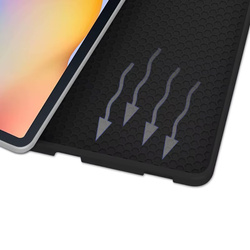 Etui z klawiaturą do Samsung Galaxy Tab A11+, czarne - ochronne z podstawką, dostęp do portów i przycisków