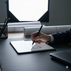 Etui Slim do Tcl Tab 10 Gen. 2 8496G 10.36 10.4 / Gen 2, czarne - ochronne z podstawką