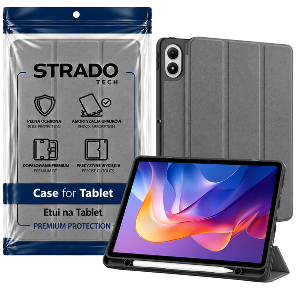 Etui Smart Pencil do Redmi Pad 2 11 2025 z miejscem na rysik - szare
