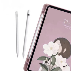 Etui Smart Pencil do iPad Air 11 M3 2025 Gen. 7 / M2 2024 Gen. 6, różowe - ochronne z podstawką