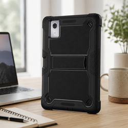 Etui pancerne do Lenovo Idea Tab Plus 12.1 2025 TB361FU TB361ZU, z podstawką, czarne