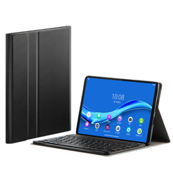 Etui z klawiaturą Bluetooth do Realme Pad 10.4 kabel / Pad 10.4, czarne - ochronne z podstawką