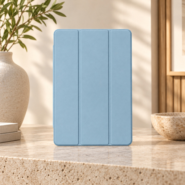 Etui Trifold do Galaxy Tab S10 Lite 10.9/ S10 FE/ S9 FE/ S9/ S8 z miejscem na rysik - niebieskie