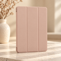Etui Smart do Galaxy Tab A11 X135/X133 A9 SM-X115/SM-X110 z klapką - różowe