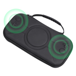 Etui Torba do Nintendo Switch 2 2025 na karty kabel wstrząsoodporna, czarne - ochronne z podstawką