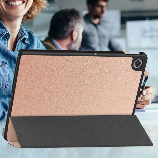 Etui Smart do Lenovo Tab 10.1 2025 z klapką / Lenovo Tab, różowe - ochronne z podstawką