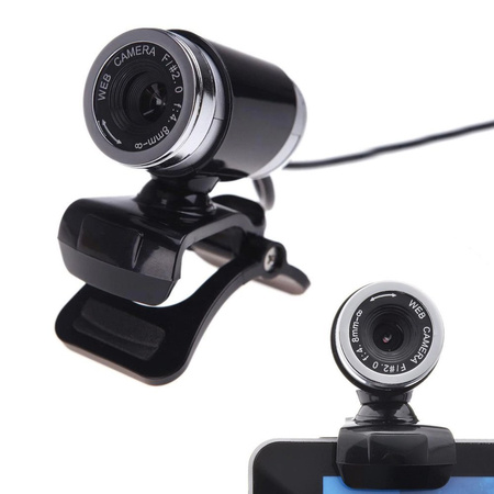 Kamera internetowa WebCam A860 czarna z mikrofonem 640x480 USB montaż clip