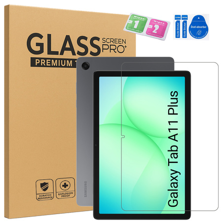 Szkło hartowane do Samsung Galaxy Tab A11+ / A9+ Plus - ochrona ekranu 9H, pełne pokrycie, oleofobowe