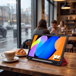 Etui z uchwytem na rysik do Lenovo Idea Tab 11 TB336FU TB336ZU ZAFR0378PL, czerwone