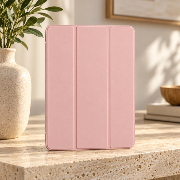 Etui Trifold do Galaxy Tab S10 Lite 10.9/ S10 FE/ S9 FE/ S9/ S8 z miejscem na rysik - różowe