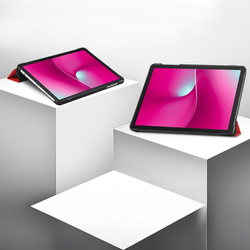 Etui Smart do T-Mobile T Tablet 2 10.1 5G 2025 z klapką, czerwone - ochronne z podstawką