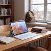 Etui z klawiaturą Bluetooth do Redmi Pad 2 Pro 2025, niebieskie - ochronne z podstawką