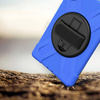 Etui Armor Strap do Lenovo Tab M11, granatowe - ochronne z podstawką, dostęp do portów i przycisków