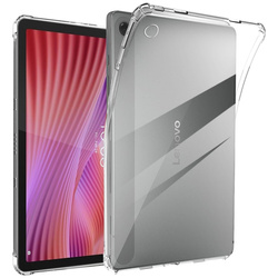 Etui Silikonowe do Lenovo Tab 10.1 2025, przezroczyste - ochronne z podstawką, dostęp do portów i przycisków