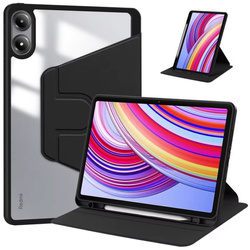 Etui Obrotowe Crystal Pencil do Xiaomi Redmi Pad Pro 12.1 2024 / Poco Pad - ochronne, miejsce na rysik