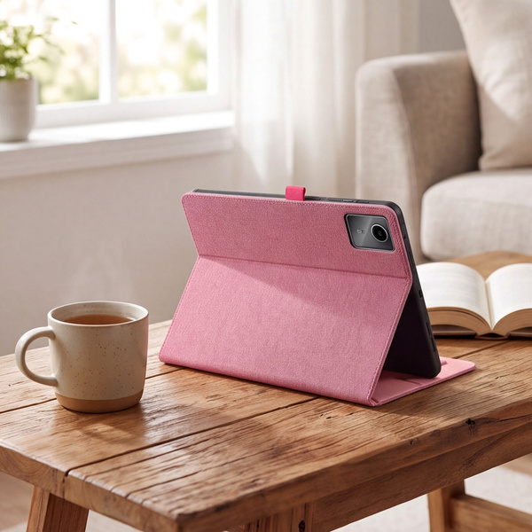 Etui Slim do Lenovo Idea Tab 11" TB336FU TB336ZU ZAFR0378PL z klapką - różowe