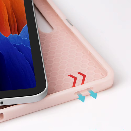 Etui Smart z uchwytem rysik do Samsung Galaxy Tab S9 / S9 S10, różowe - ochronne z podstawką