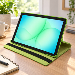 Etui obrotowe do Galaxy Tab A11+ 2025 X236/X235/X230 A9+ SM-X216/X215/X210 - zielone