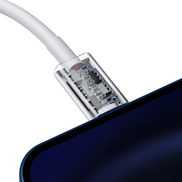 Kabel Baseus Superior Series USB-C / Lightning PD 20W 1 m, biały