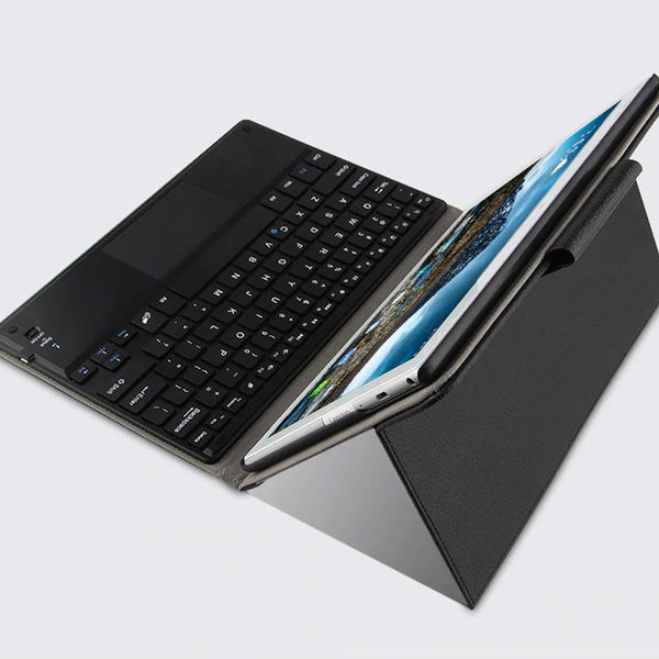 Etui z klawiaturą Bluetooth do Lenovo M10 Gen.2 / Lenovo M10 Gen.2 L / M10 Gen.2 X306, czarne - ochronne