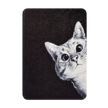 Etui graficzne Kindle Paperwhite 6/ Colorsoft/ Signature Edition - White Cat