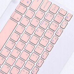 Etui z klawiaturą Bluetooth do Redmi Pad 2 Pro 2025, różowe - ochronne z podstawką, dostęp do portów i przycisków
